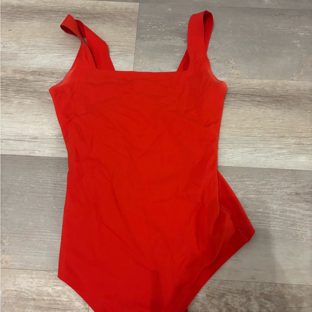 Red One-Piece bodysuit from aerie